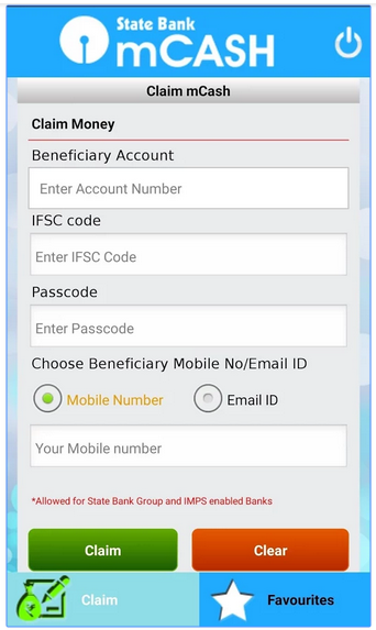 sbi mcash app