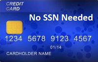 Credit Card - No SSN Required