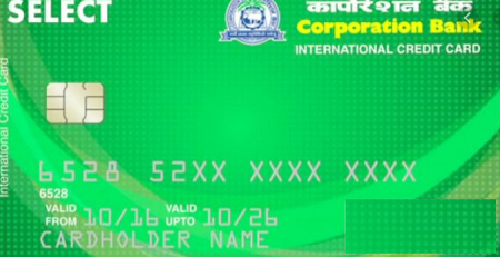 Corporation Bank Credit Card